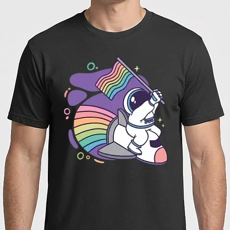Férfi Imperial póló - Pride űrhajós