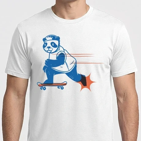 Férfi Imperial póló - Gördeszkás panda