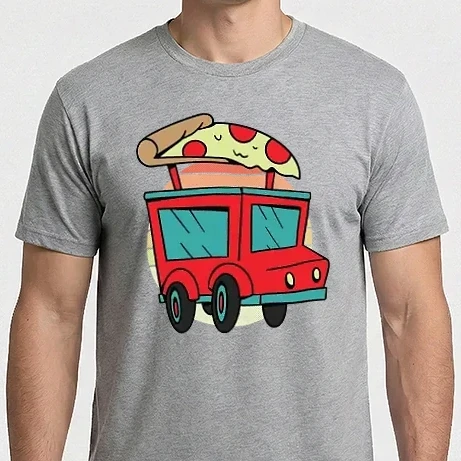 Férfi Imperial póló - Pizza Truck