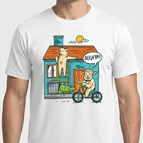 Férfi Imperial póló - Biciklis bárány