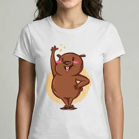 Női Imperial póló - Vicces Wombat