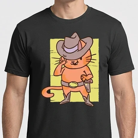 Férfi Imperial póló - Cowboy macska