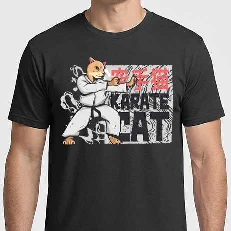 Férfi Imperial póló - Karate macska