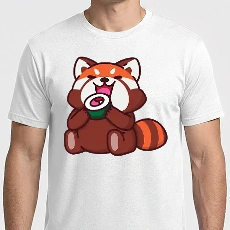 Férfi Imperial póló - Vörös panda sushival