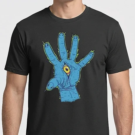 Férfi Imperial póló - Illuminati Trippy Hand