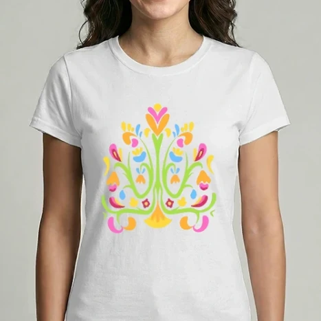 Női Imperial póló - Virágos minta