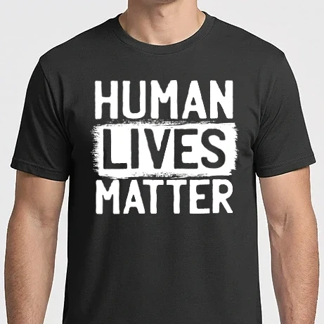 Férfi Imperial póló - Human lives matter