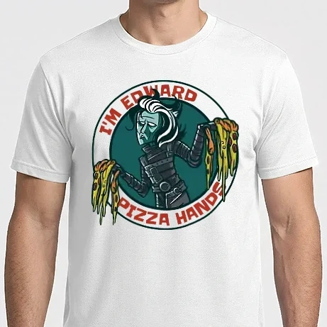 Férfi Imperial póló - Pizza kezű Edward