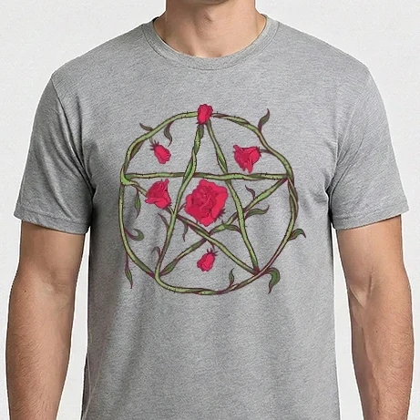 Férfi Imperial póló - Rózsa pentagramm