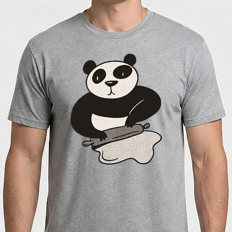 Férfi Imperial póló - Tészta gyúró panda