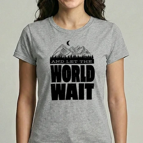 Női Imperial póló - Let World Wait