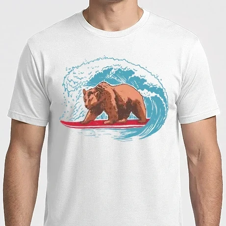 Férfi Imperial póló - Surf Grizzly