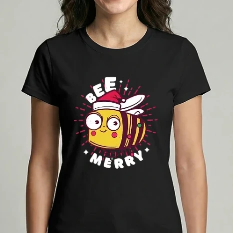 Női Imperial póló - karácsonyi méhecske