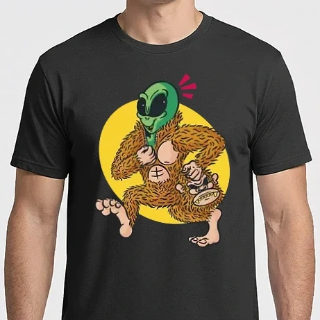 Férfi Imperial póló - Alien Sassquatch 