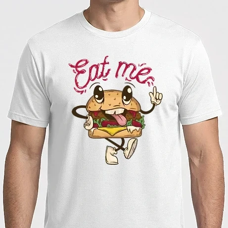 Férfi Imperial póló - Eat me hamburger
