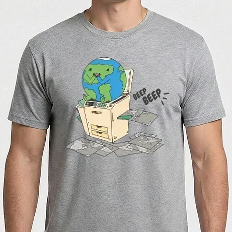 Férfi Imperial póló - Earth Planet Scanner