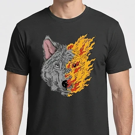 Férfi Imperial póló - Fire Wolf Farkas