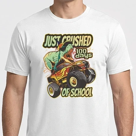 Férfi Imperial póló - Dino Monstertruck School Iskola