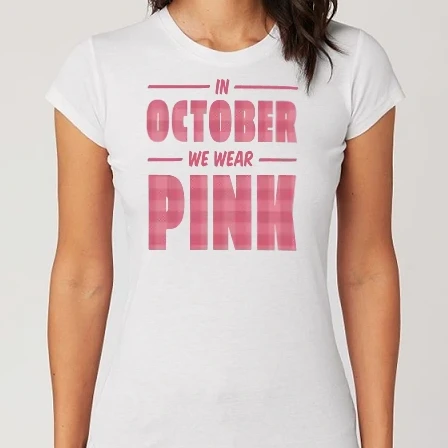 Női Alap póló - Pink October Mellrák