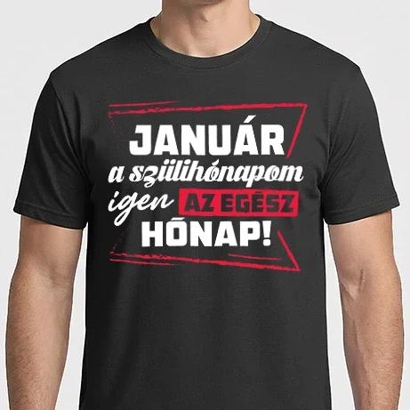 Férfi Imperial póló - Szülihónapom Január