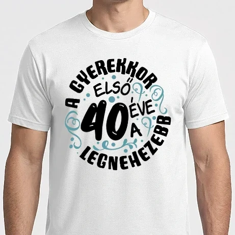 Férfi Imperial póló - Gyerekkor 40 éves