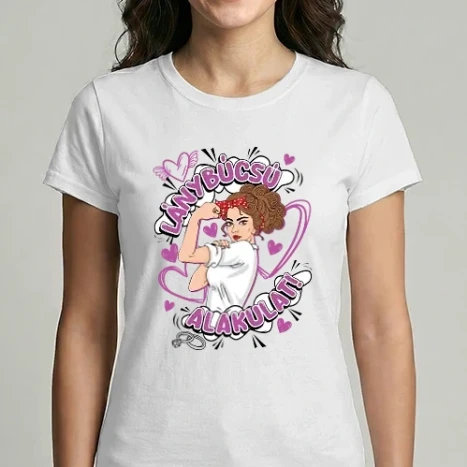 Női Imperial póló - Lánybúcsú alakulat barna Pinup lght