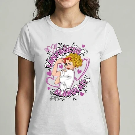 Női Imperial póló - Lánybúcsú alakulat szőke Pinup lght