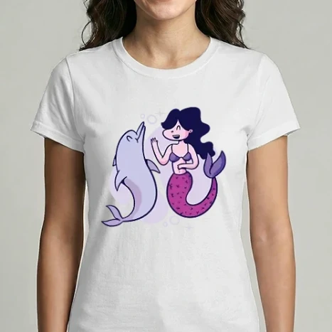 Női Imperial póló - Delfin és sellő