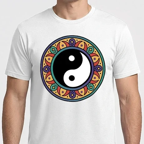 Férfi Imperial póló - YinYang Mandala