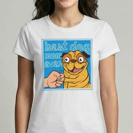 Női Imperial póló - Best dog mom ever