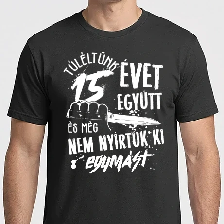 Férfi Imperial póló - Még nem nyírtuk ki egymást 15 éve együtt