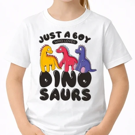 Uniszex gyerek Póló - Boy Loves Dinosaurs