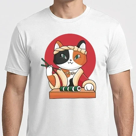 Férfi Imperial póló - Calico Sushi Macska