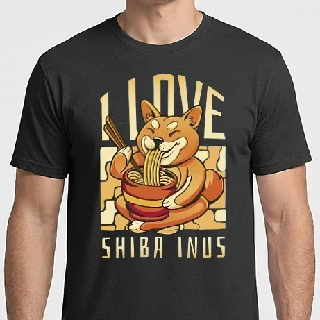 Férfi Imperial póló - Shiba Inu tészta