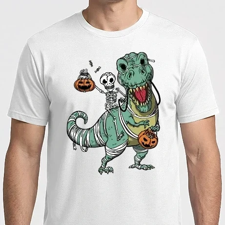 Férfi Imperial póló - Halloweeni Trex