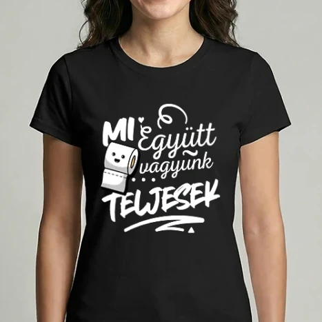 Női Imperial póló - Mi együtt vagyunk teljesek budipapír