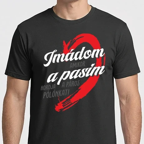 Férfi Imperial póló - Imádom a pasim