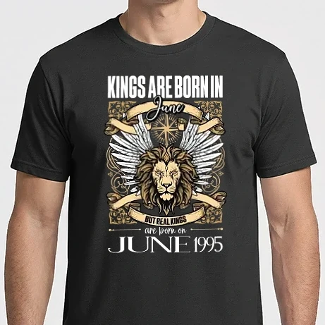 Férfi Imperial póló - KINGS ARE BORN 1995 - JÚNIUS