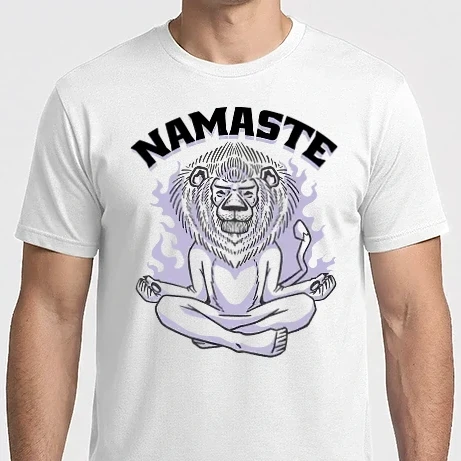 Férfi Imperial póló - Namaste Oroszlán