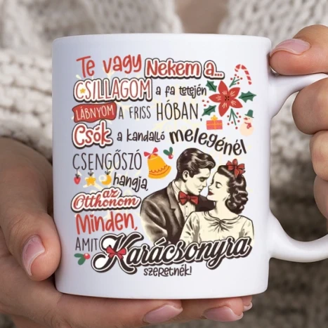 Fehér bögre - Te vagy nekem