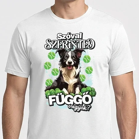 Férfi Imperial póló - Border Collie labda függő