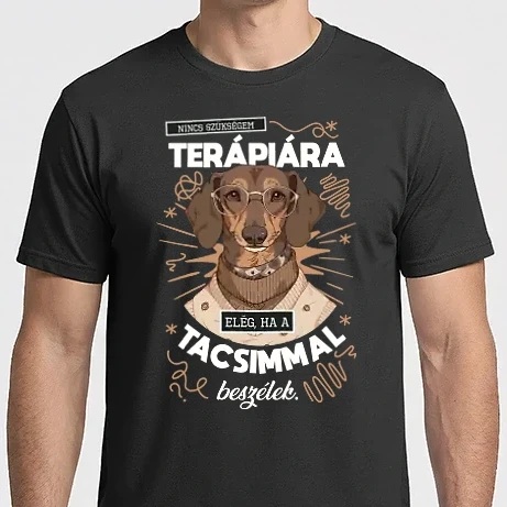 Férfi Imperial póló - Nincs szükségem terápiára tacsi
