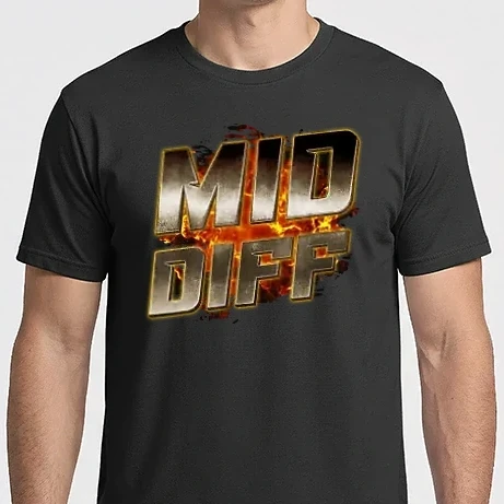 Férfi Imperial póló - MID DIFF metalic fire