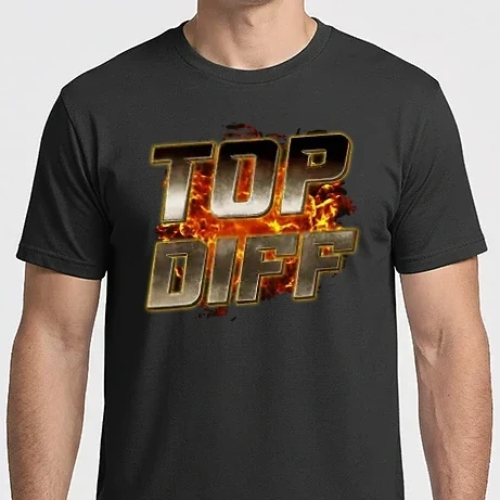 Férfi Imperial póló - TOP DIFF metalic fire