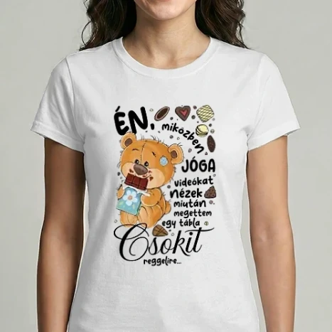 Női Imperial póló - Reggelire csokit maci