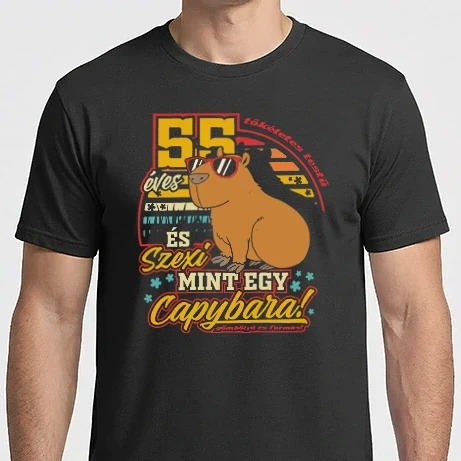 Férfi Imperial póló - Szexi Szülinapos Capybara 55 éves