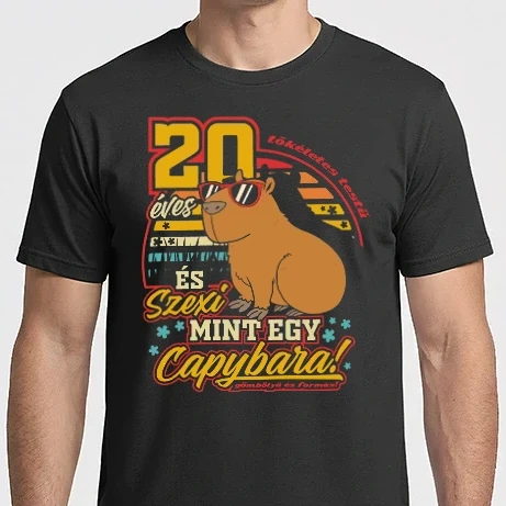 Férfi Imperial póló - Szexi Szülinapos Capybara 20 éves