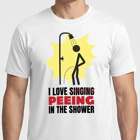 Férfi Imperial póló - Pee In The Shower