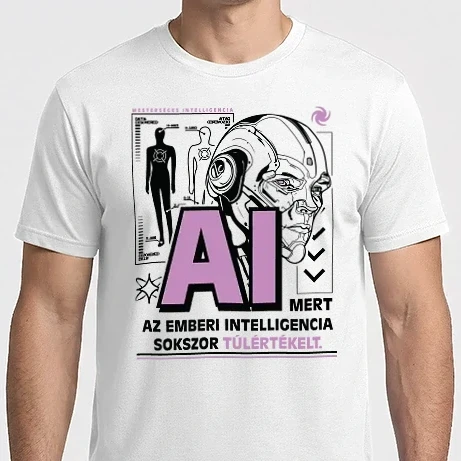 Férfi Imperial póló - Túlértékelt intelligencia AI