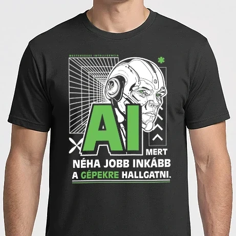 Férfi Imperial póló - Néha jobb a gépekre hallgatni